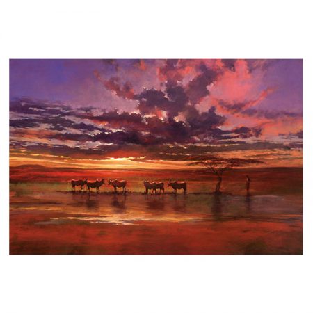 21215 - African Sunset - 25 x 17