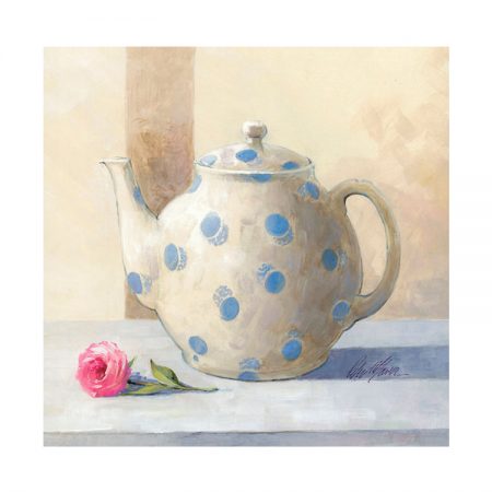 22803 - Teapot and Rose - 14 x 14