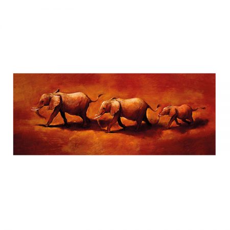 43031 Three African Elephants 35 x 14