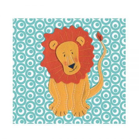 44385 Fuzzy Lion 9 x 8