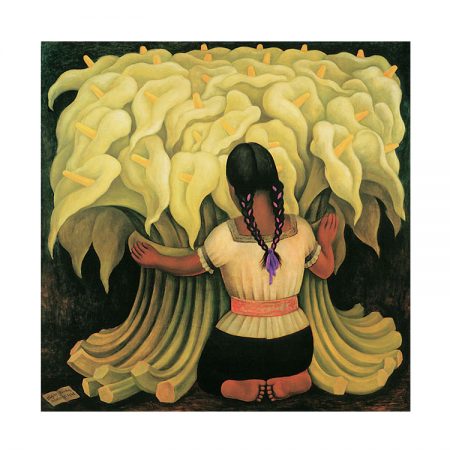 R3 Girl with Lilies 27 x 27